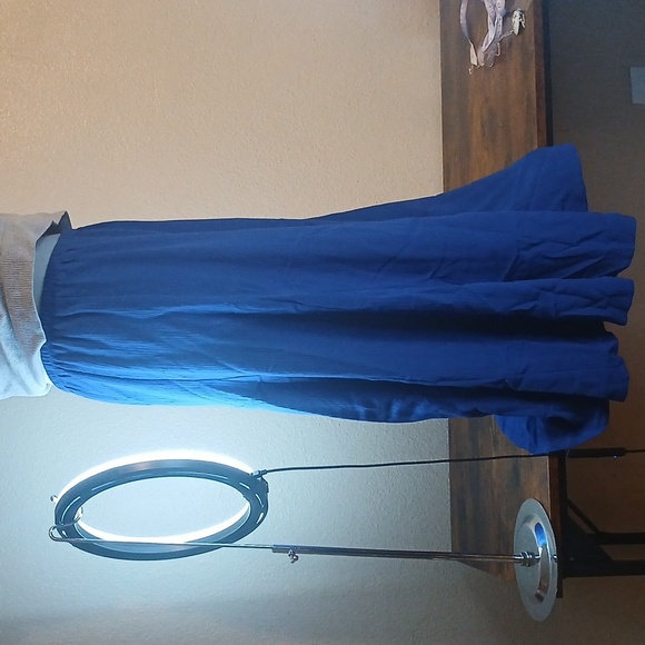 Susan Graver blue 💙 stretch skirt size small medium - Picture 9 of 9